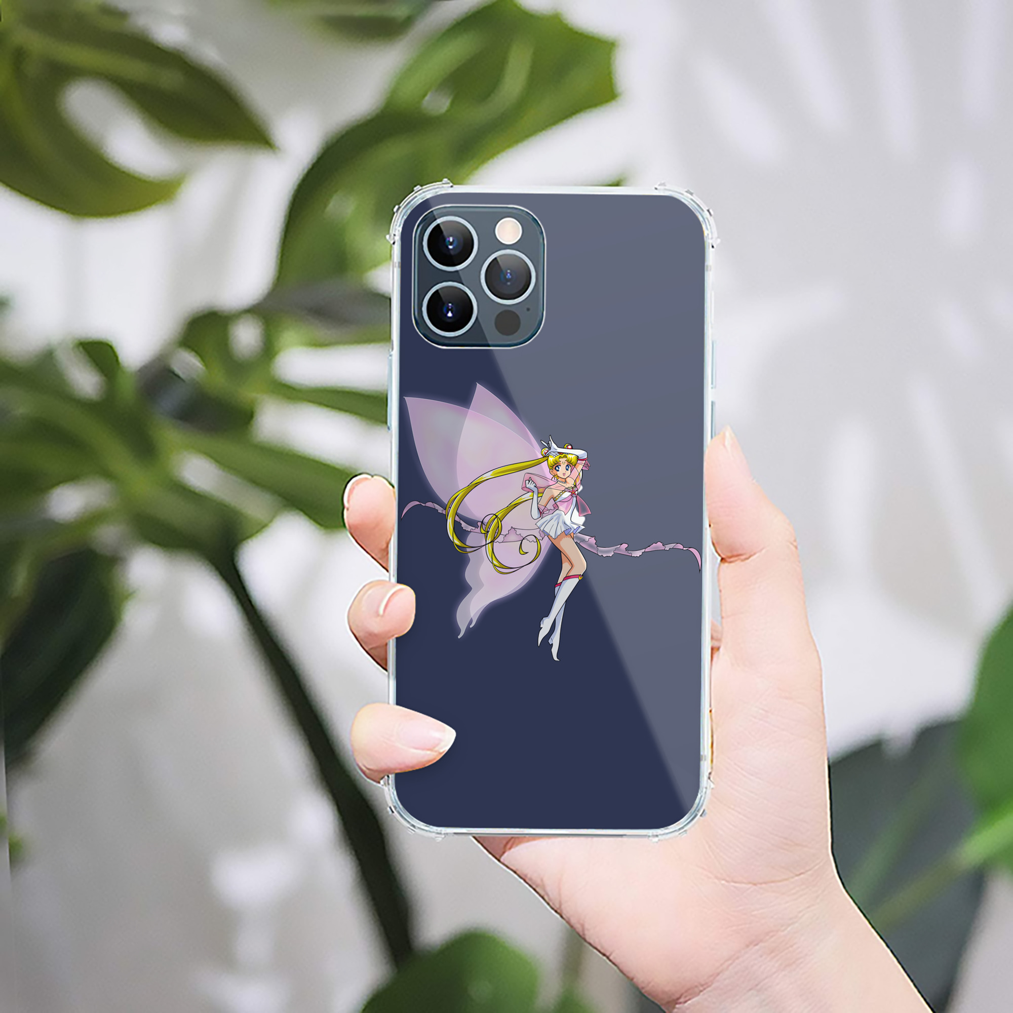 （画像用） 美少女戦士セーラームーン 月野 うさぎ つきの うさぎ Sailor Moon Tsukino Usagi 【iPhone 12シリーズ対応】透明スマホケース（クリアソフトケース）